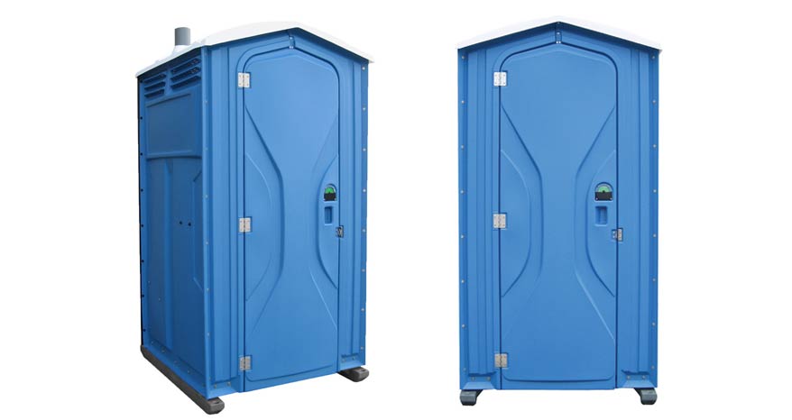 Long-term porta potty units on site in Altoona, Pennsylvania